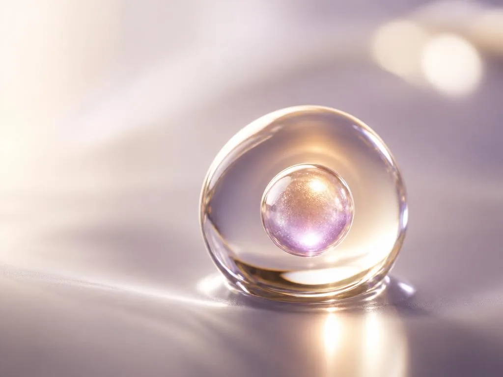 Liposome droplet with a luminous nested sphere for enhanced delivery